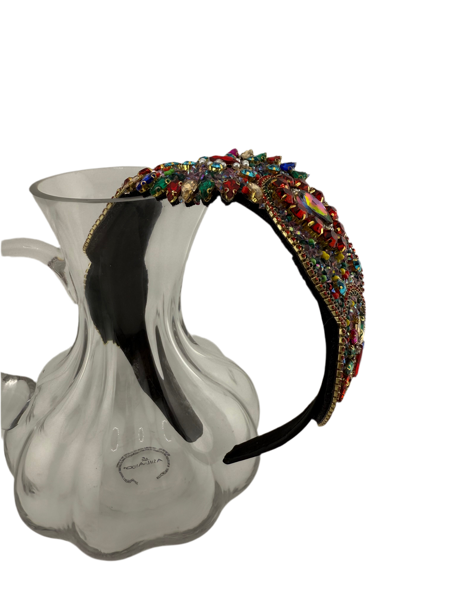 ⨠Crystal Statement Headband ā Multicolor Rhinestone Crown Style