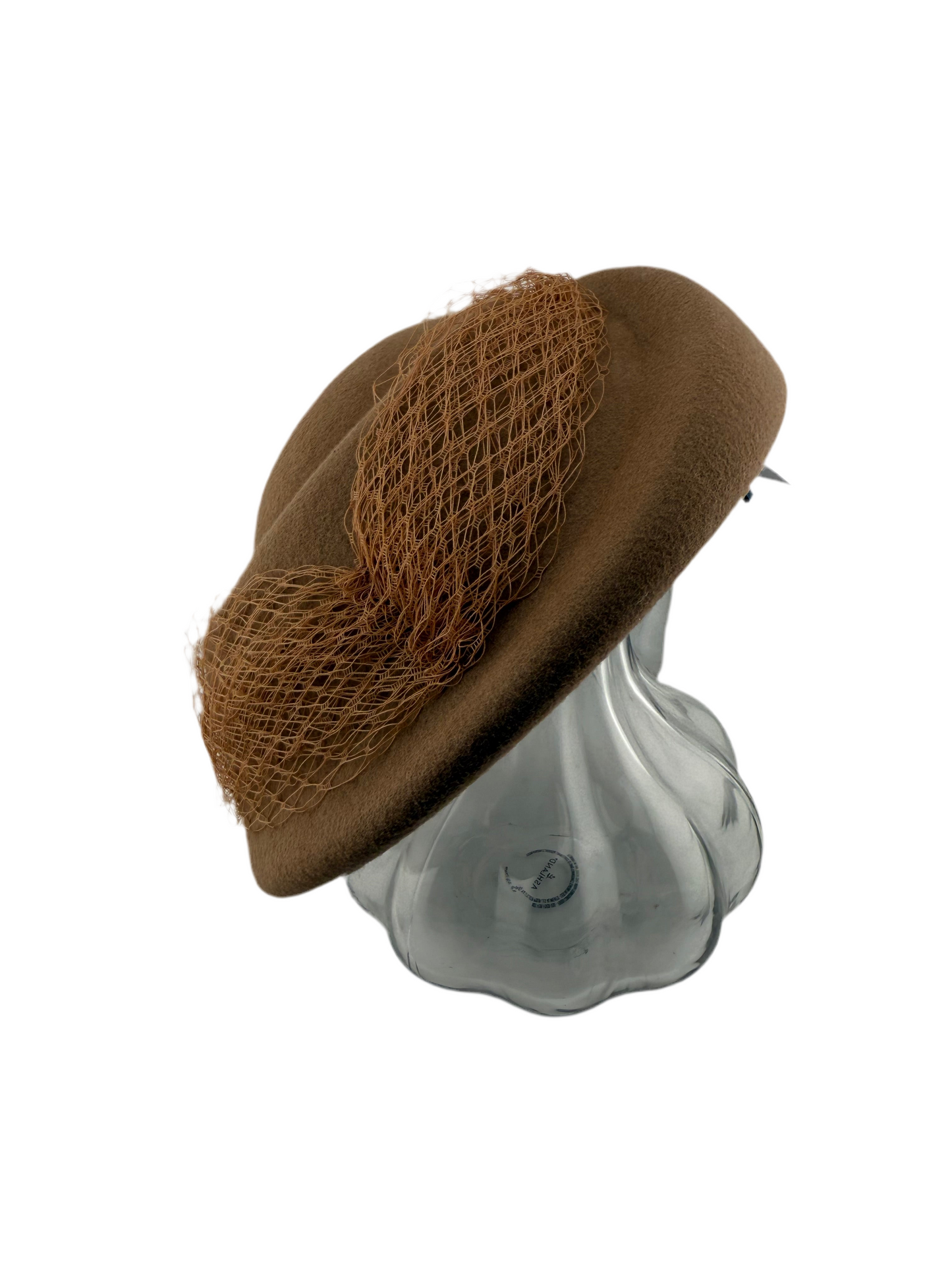 š¤ Brown Fascinator Hat with Bow & Netting
