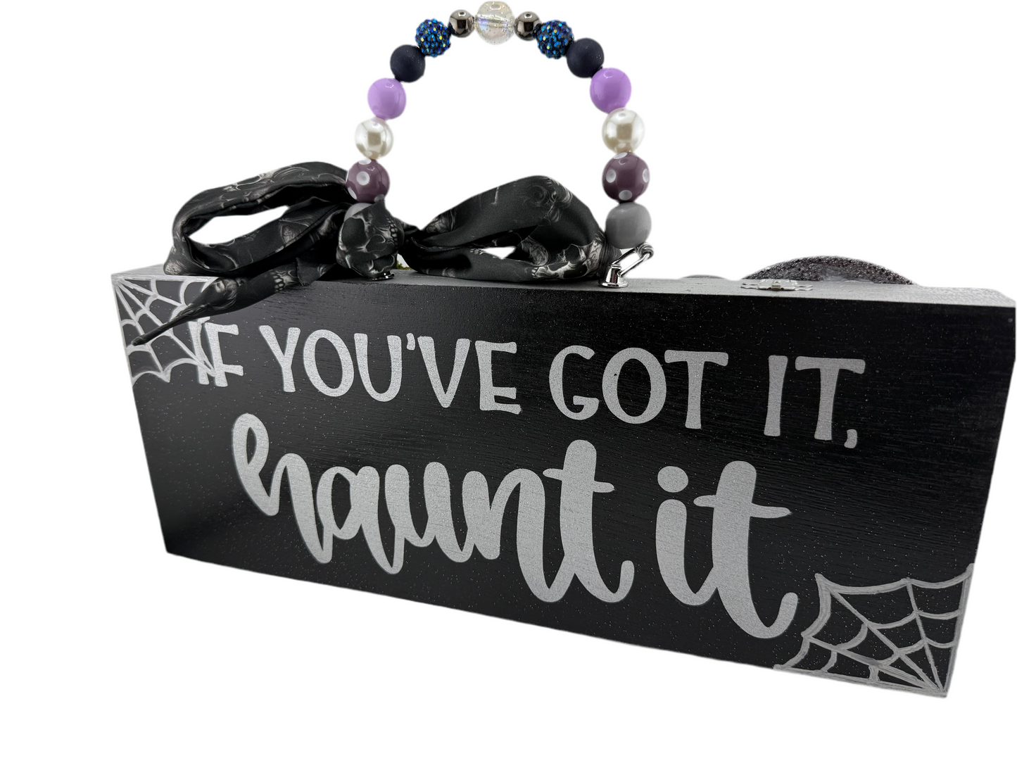 π€ Graveyard Cat Halloween Cigar Box Purse
