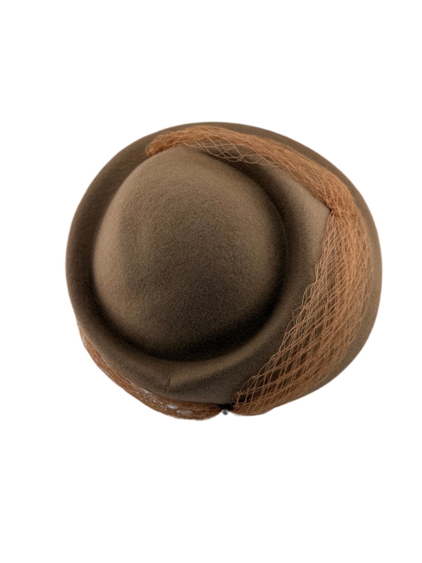 š¤ Brown Fascinator Hat with Bow & Netting